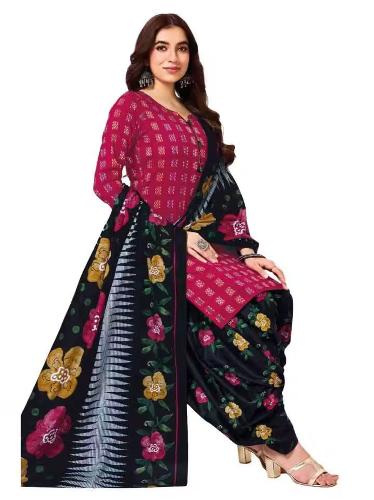 Readymade Cotton Patiyala Dress