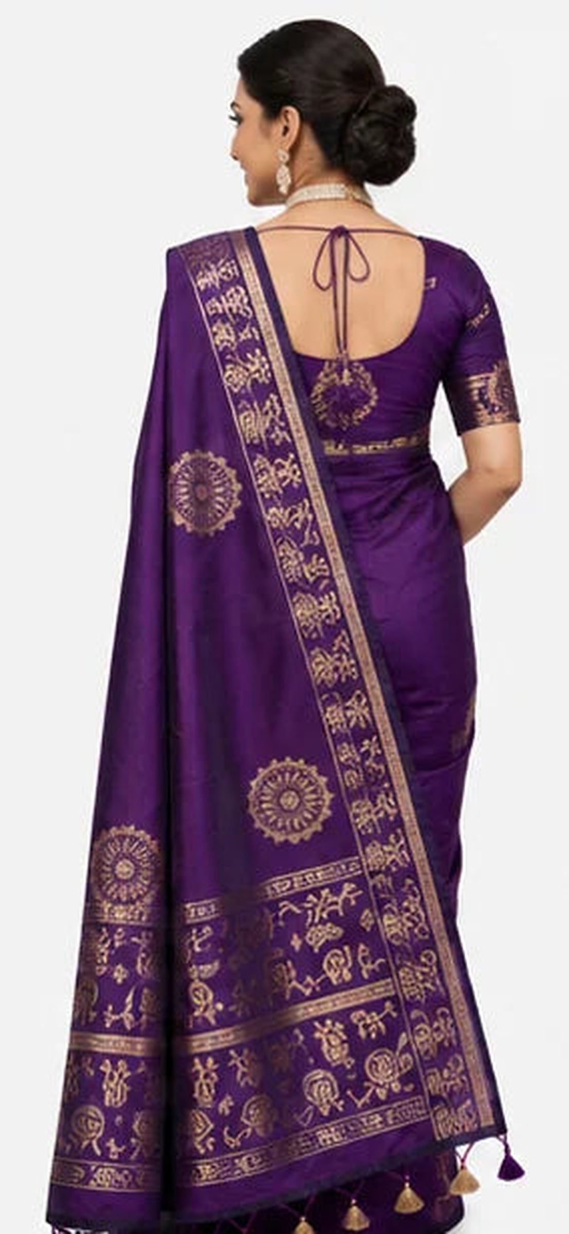 Soft Lichi Silk Jacquard Saree for Women – Elegant Traditional Indian Saree