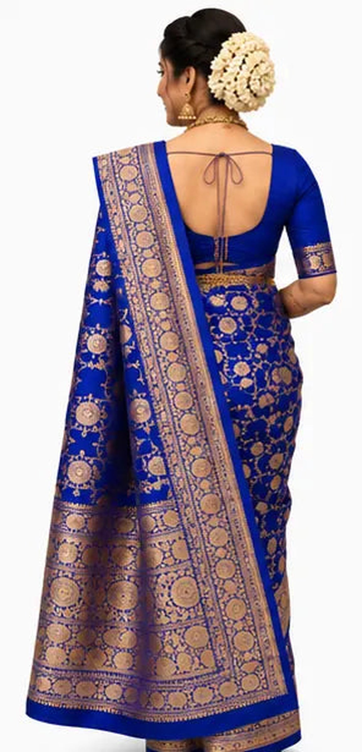 Soft Lichi Silk Saree for Women – Elegant Jacquard Saree with Blouse