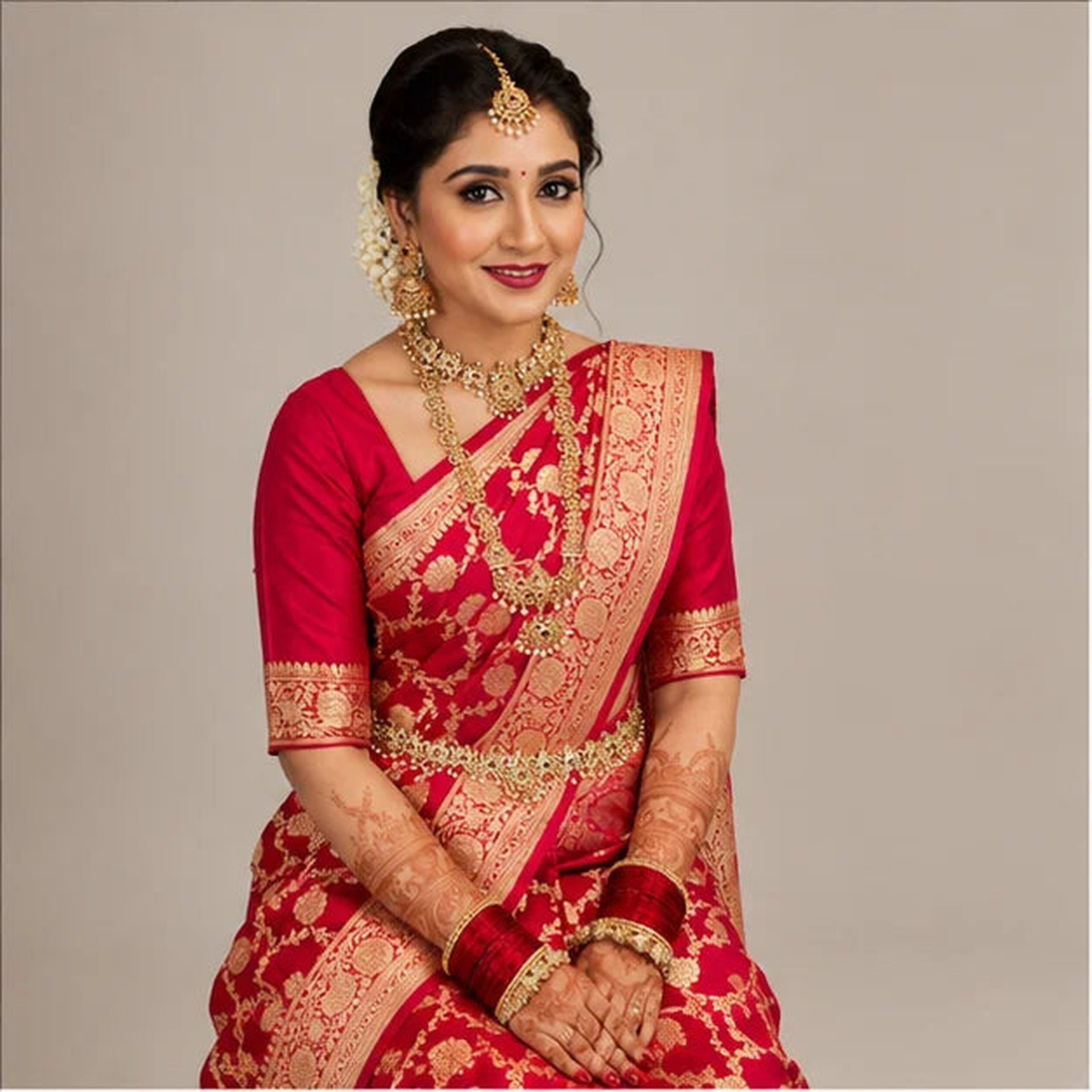 Soft Lichi Silk Saree for Women – Elegant Jacquard Saree with Blouse