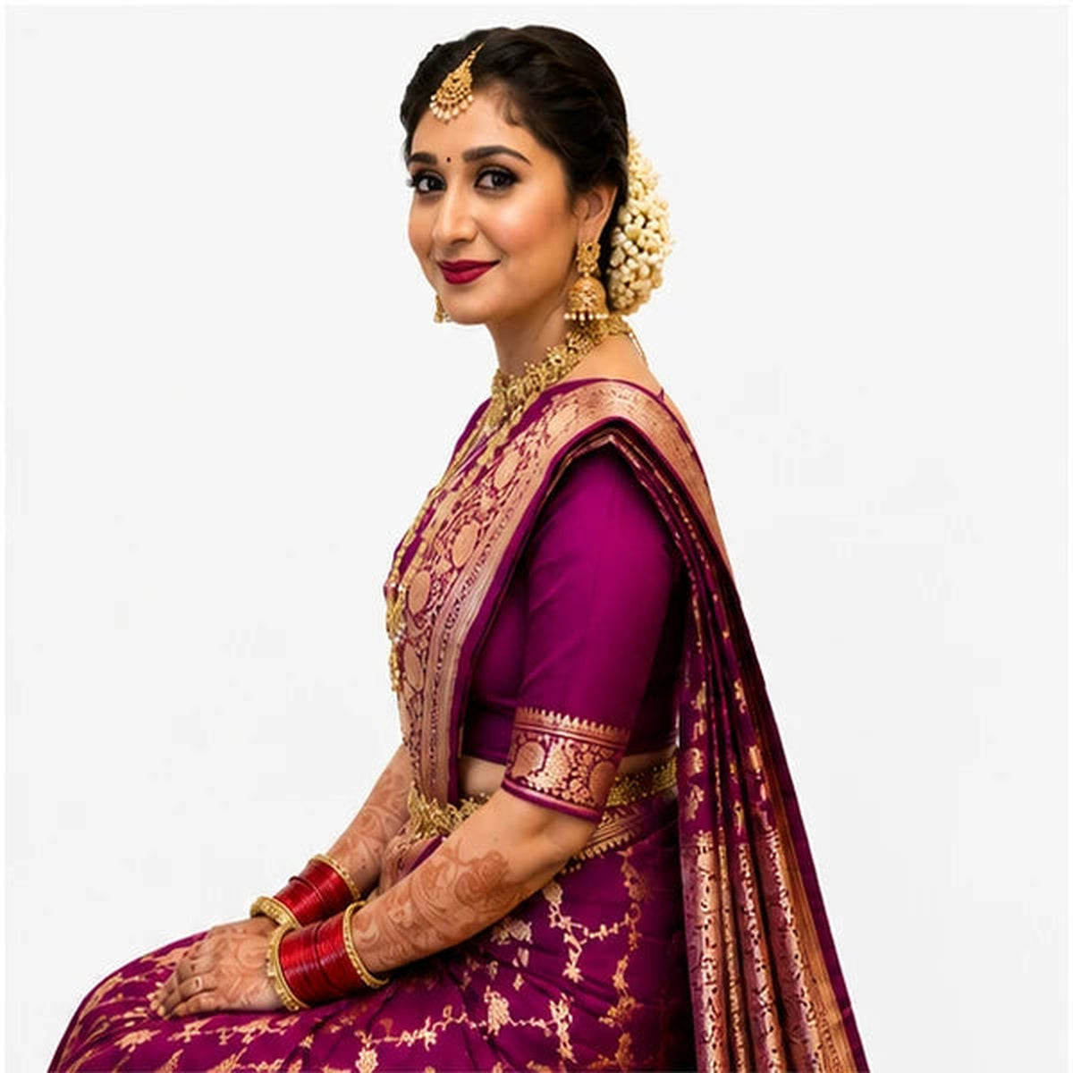 Soft Lichi Silk Saree for Women – Elegant Jacquard Saree with Blouse