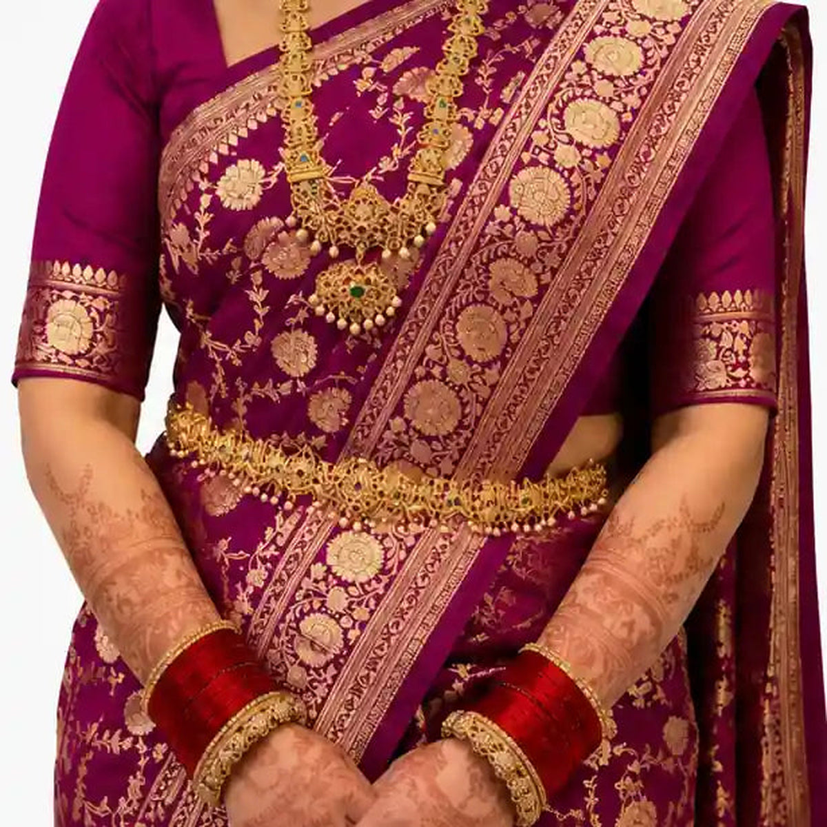 Soft Lichi Silk Saree for Women – Elegant Jacquard Saree with Blouse
