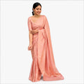 Soft Lichi Silk Saree mit Jacquard Work – Indischer Damen Saree