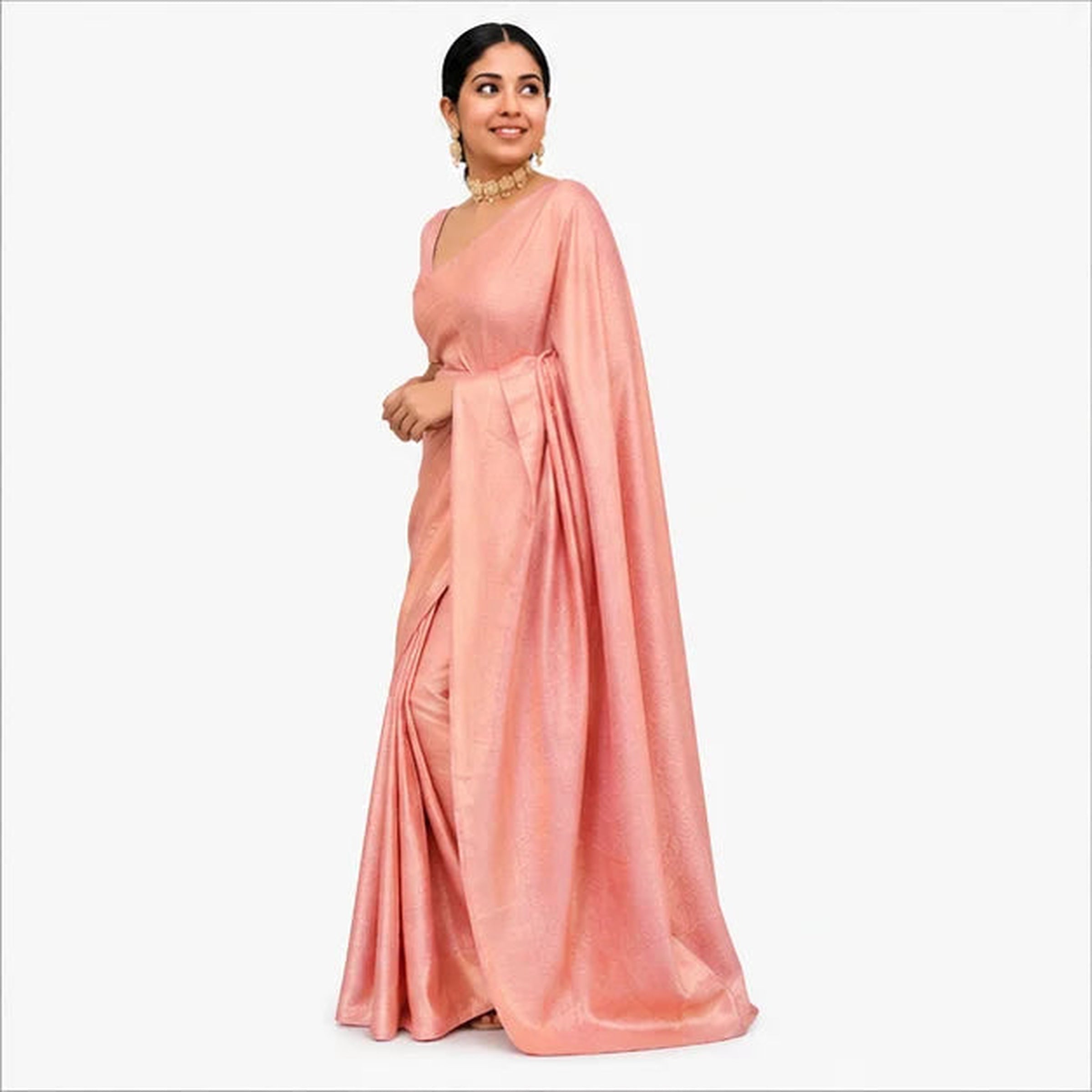 Soft Lichi Silk Saree mit Jacquard Work – Indischer Damen Saree