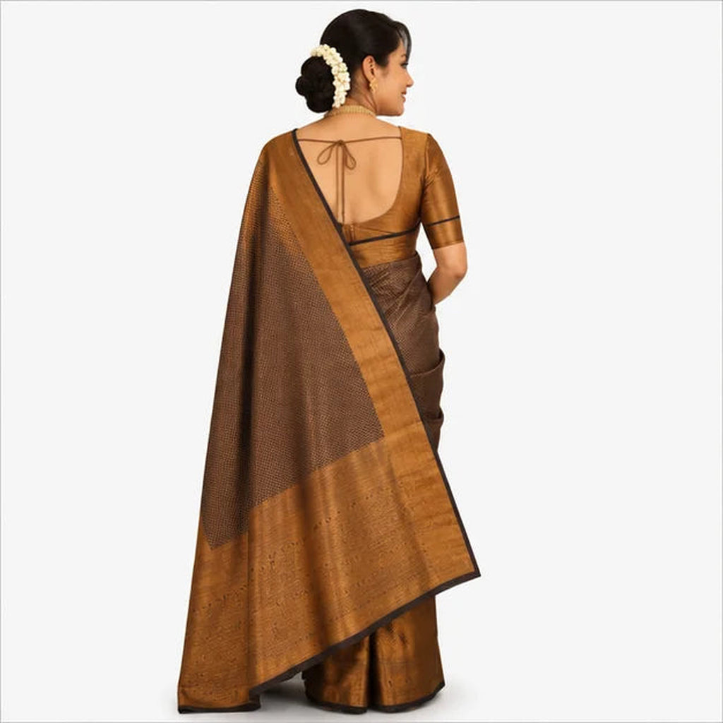 Soft Lichi Silk Saree mit Jacquard Work – Indischer Damen Saree