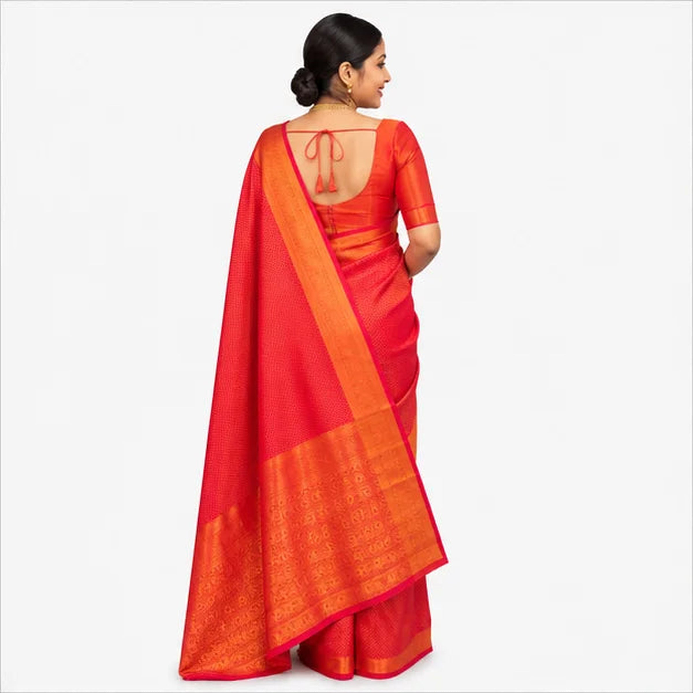 Soft Lichi Silk Saree mit Jacquard Work – Indischer Damen Saree
