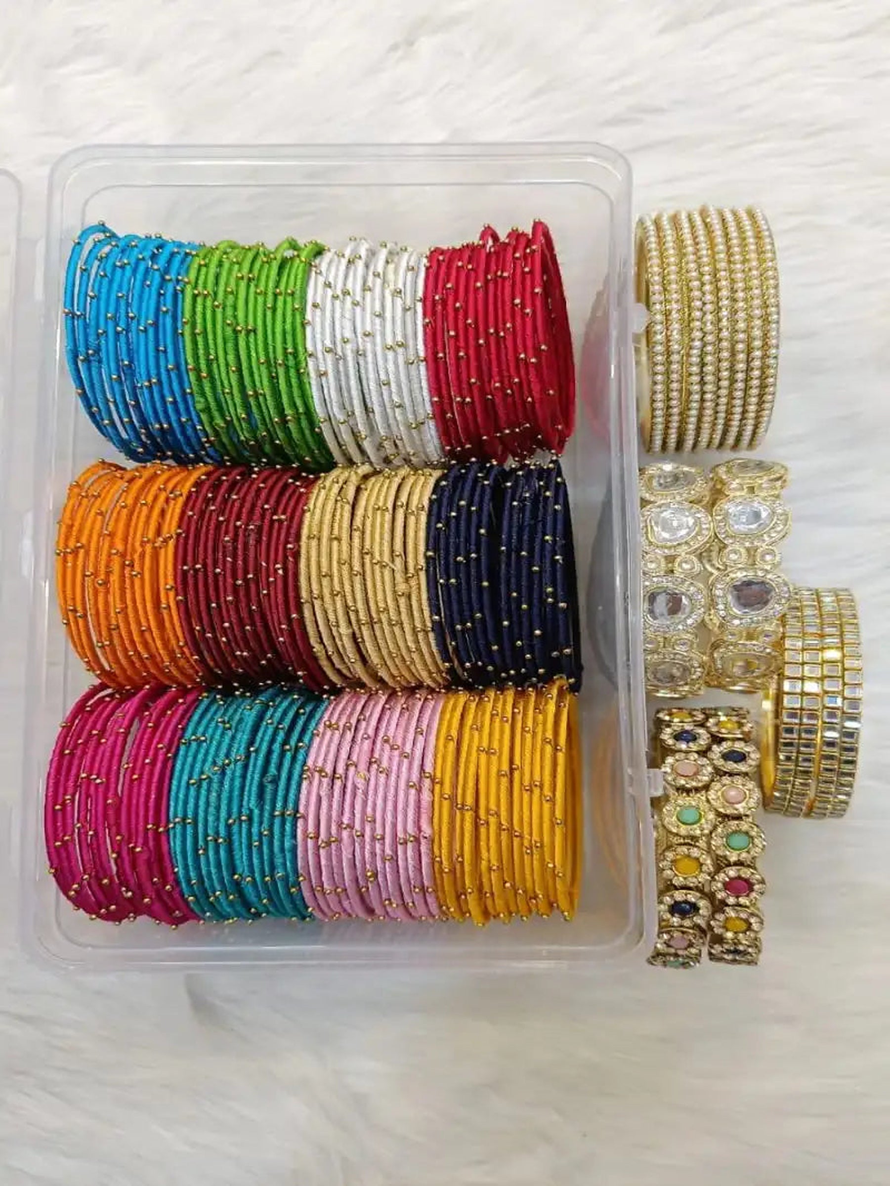 Thread Bangles Combo Box 2,2 Size