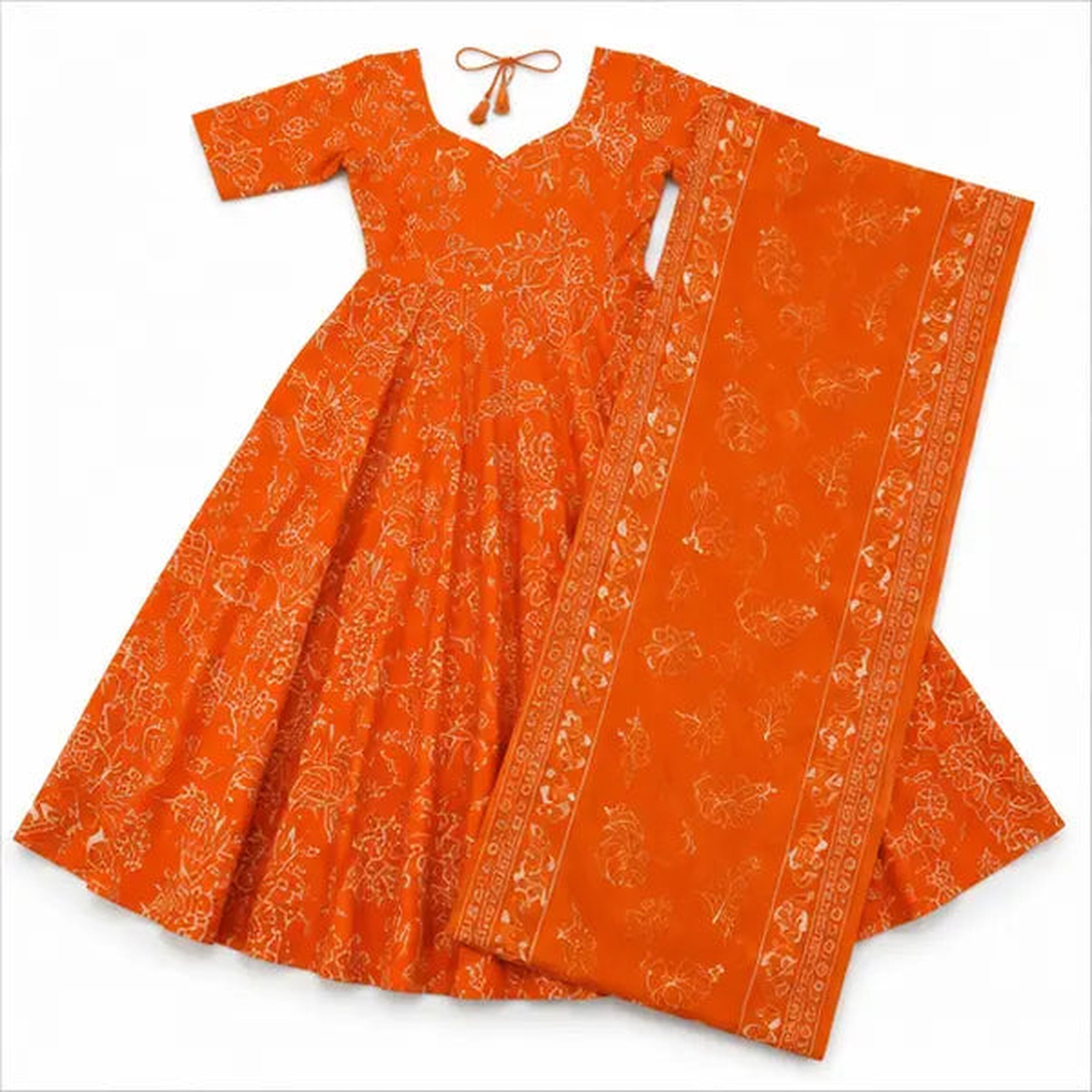 Women’s Muslin Kurta Set with Bottom & Dupatta – Digital Print