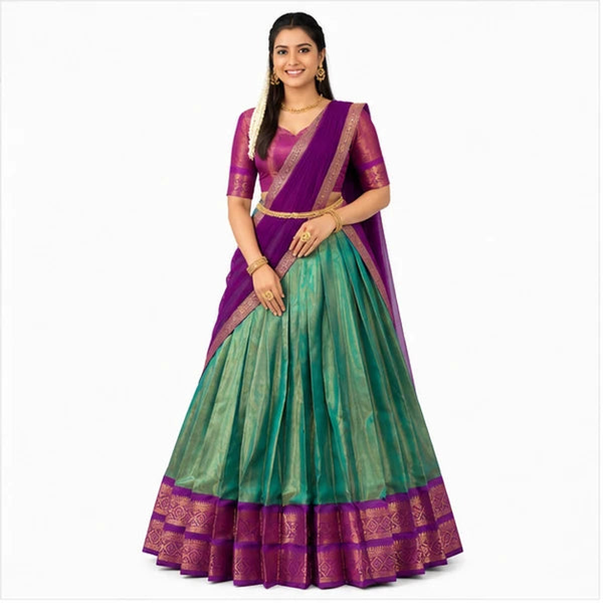 Zari Weaving Traditional Lehenga Choli